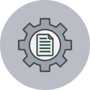 Cms Satırı Dolu Çember Simgesi