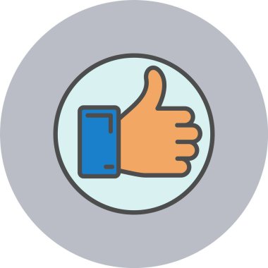 Satır Dolu Çember Simgesi Gibi