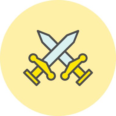 Boğa güreşçisi Satırı Dolu Çember Simgesi