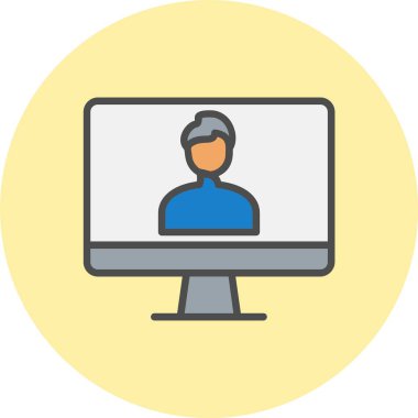 Kullanıcı Satırı Dolu Çember Simgesi