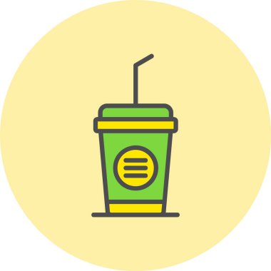 Soğuk İçecek Hattı Doldurulmuş Çember Simgesi