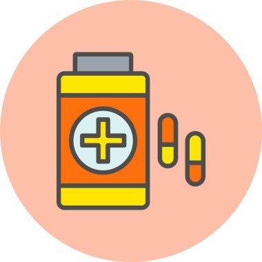 Medicene Satırı Dolu Çember Simgesi