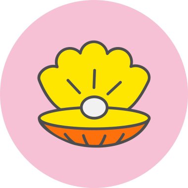 İnci Satırı Dolu Çember Simgesi