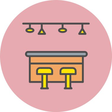 Satır Dolu Çember Simgesi