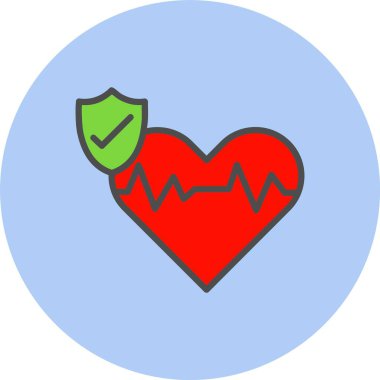 Yaşam Sigortası Dolu Çember Simgesi