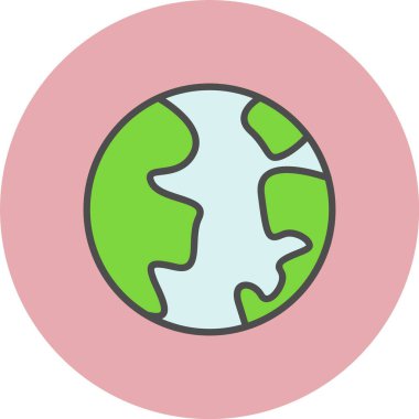 Merkür Satırı Dolu Çember Simgesi