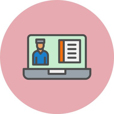 Haber Satırı Dolu Çember Simgesi