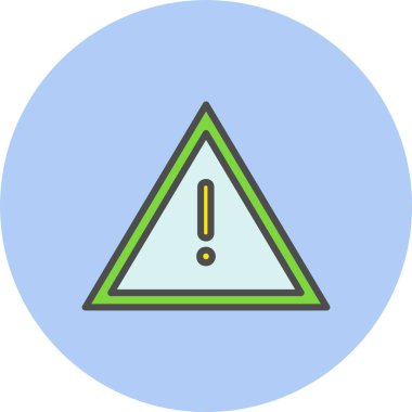 Tehlike Satırı Dolu Çember Simgesi