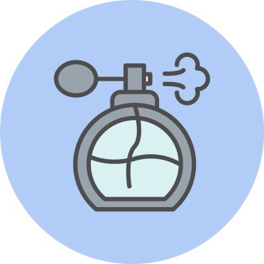 Parfüm Satırı Dolu Çember Simgesi