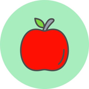 Apple Satırı Dolu Çember Simgesi