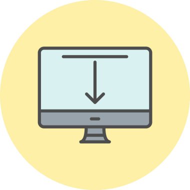 Arayüz Satırı Dolu Çember Simgesi