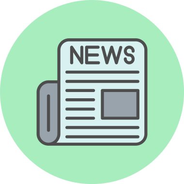 Haber Satırı Dolu Çember Simgesi