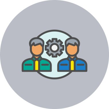 İlişki Satırı Dolu Çember Simgesi