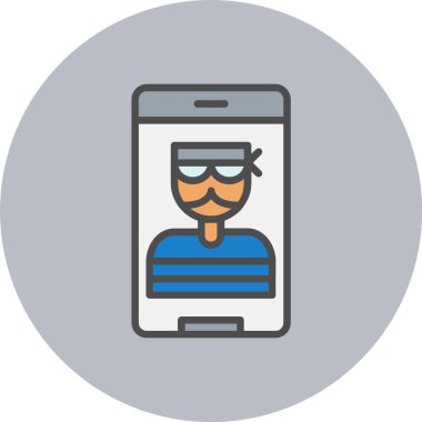 Hırsız Satırı Dolu Çember Simgesi