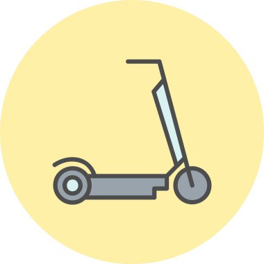 Scooter Satırına Tekme Dolu Çember Simgesi