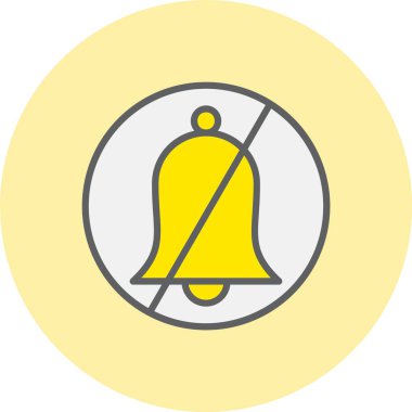 Çan Satırı Dolu Çember Simgesi Yok