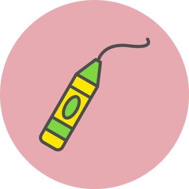 Boya Satırı Dolu Çember Simgesi