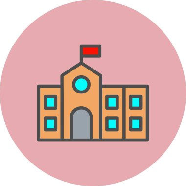 Kampüs Satırı Dolu Çember Simgesi