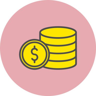 Sikke Satırı Dolu Çember Simgesi