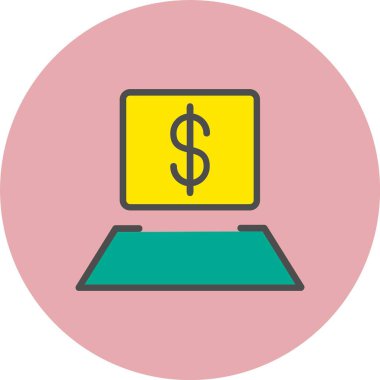 Çember İçi Dolu Fikir Satırı Simgesi