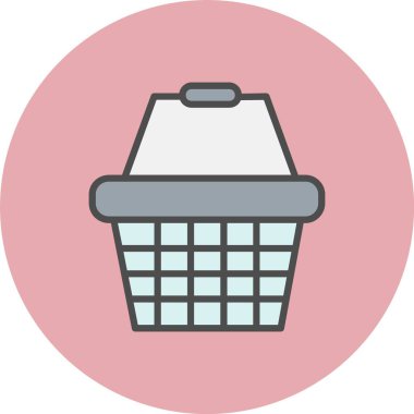 Alışveriş Sepeti Hattı Dolu Çember Simgesi