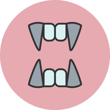 Vampir Hattı Dolu Çember Simgesi