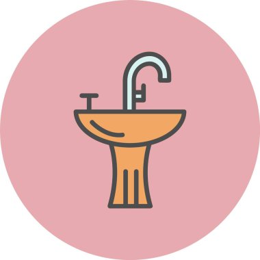 Tuvalet Hattı Dolu Çember Simgesi