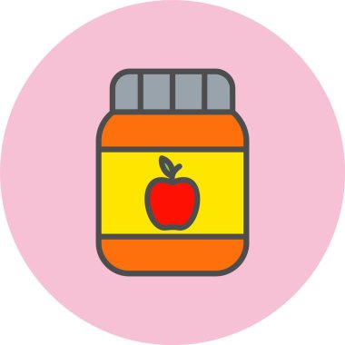 Jar Satırı Dolu Çember Simgesi