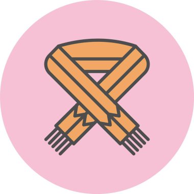 Atkı Satırı Dolu Çember Simgesi