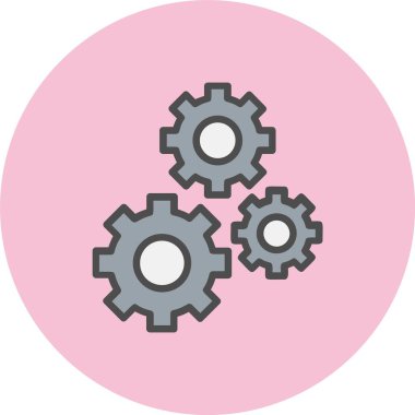 Çözüm Satırı Dolu Çember Simgesi