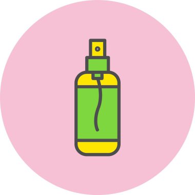 Sprey Satırı Dolu Çember Simgesi