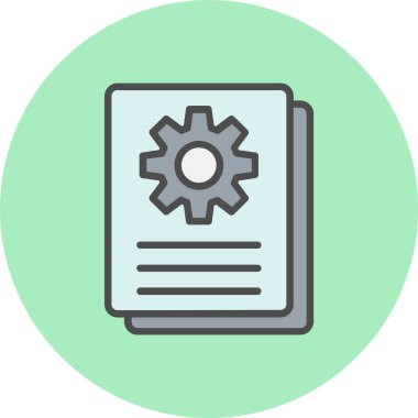 Dosya Satırı Dolu Çember Simgesi