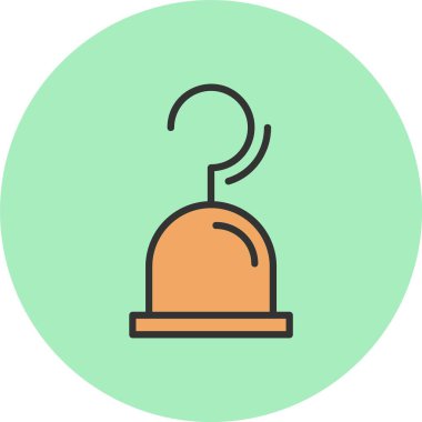 Kanca Satırı Dolu Çember Simgesi