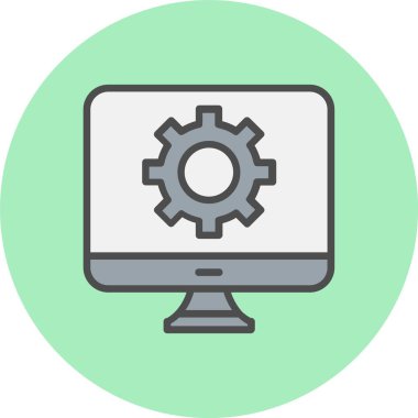 Ayarlar Satırı Dolu Çember Simgesi