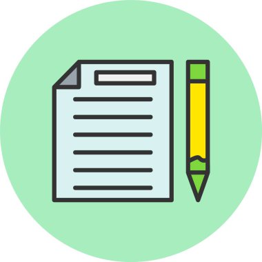 Satır Dolu Çember Simgesi Yazılıyor