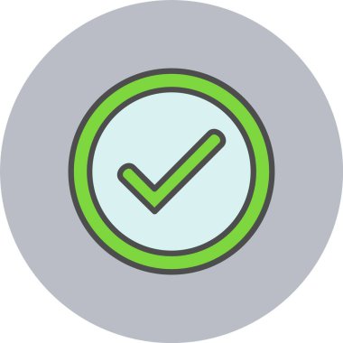 Satır Dolu Çember Simgesini Denetle