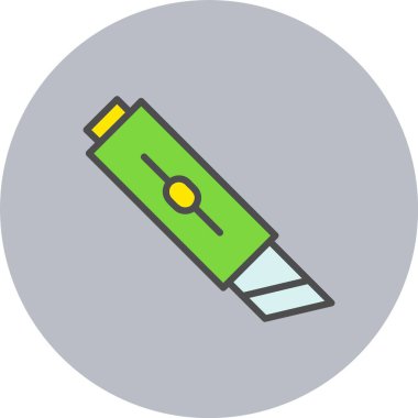 Kesme Hattı Dolu Çember Simgesi