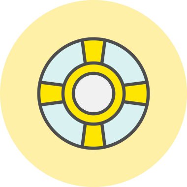 Lifesaver Satırı Dolu Çember Simgesi