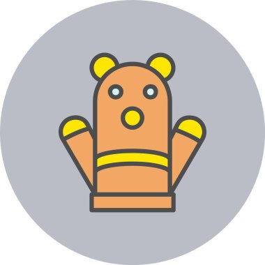 Kukla Satırı Dolu Çember Simgesi