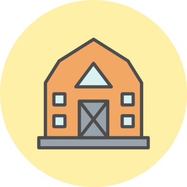 Ahır Satırı Dolu Çember Simgesi