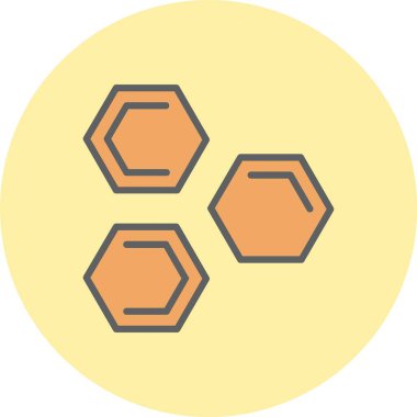 Hücre Satırı Dolu Çember Simgesi