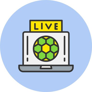 Canlı Kibrit Satırı Dolu Çember Simgesi