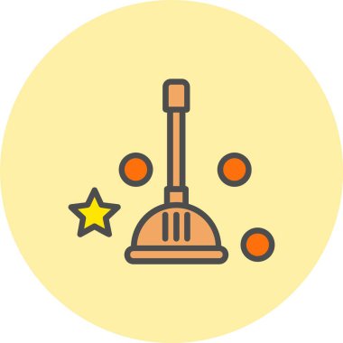 Pompalama Satırı Dolu Çember Simgesi