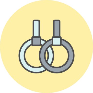 İp Satırı Dolu Çember Simgesi