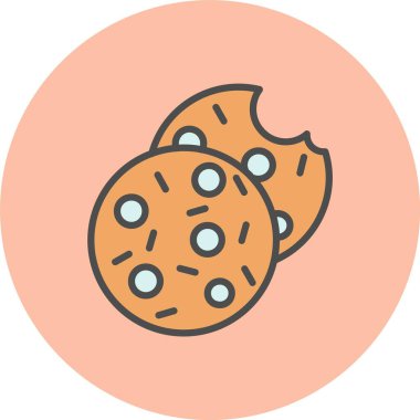 Çerez Satırı Dolu Çember Simgesi