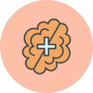 Ruh Sağlığı Satırı Çember Simgesi Dolu