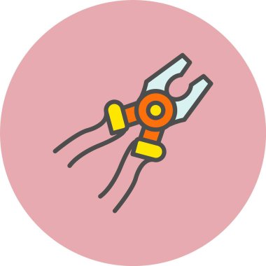 Pense Satırı Dolu Çember Simgesi