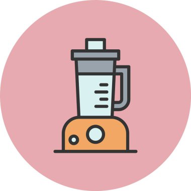 Blender Satırı Dolu Çember Simgesi