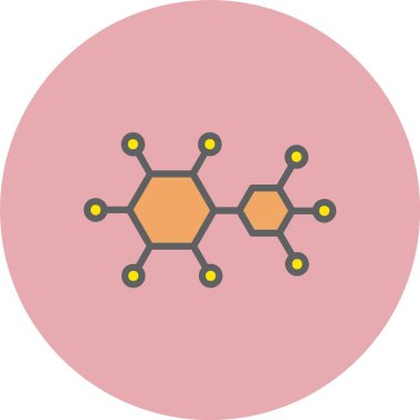 Bağlantı Satırı Dolu Çember Simgesi