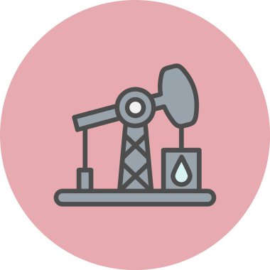 Sondaj Hattı Dolu Çember Simgesi